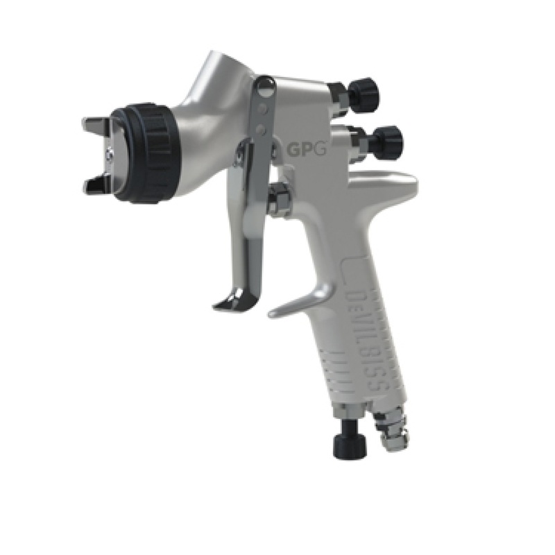 Devilbiss 905028 GPG Gravity HVLP PR Cap 2.5 HE Spray Gun Kit with 900ML Cup