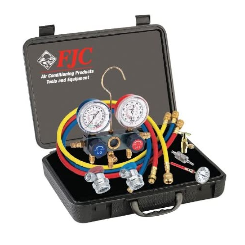 FJC 6785 R134a Aluminum Manifold Promo Kit