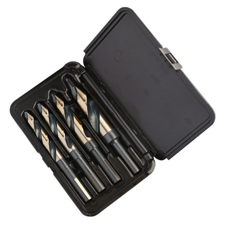 KnKut 4KK12SP 4-Piece Step Point 1/2" Reduced Shank Drill Bit Set