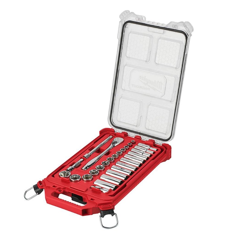 Milwaukee 48-22-9481 28-Piece 3/8" Drive Socket Set in Packout Organizer