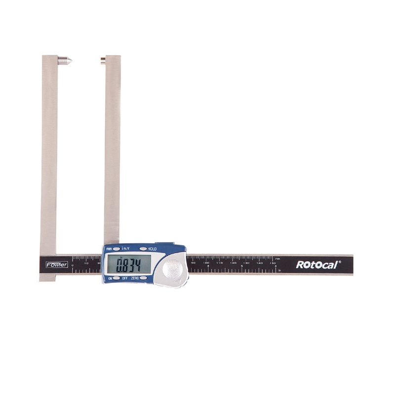 Fowler Precision 74-150-002 Rotocal Electronic Rotor Gauge with 6" Extended Jaw Depth