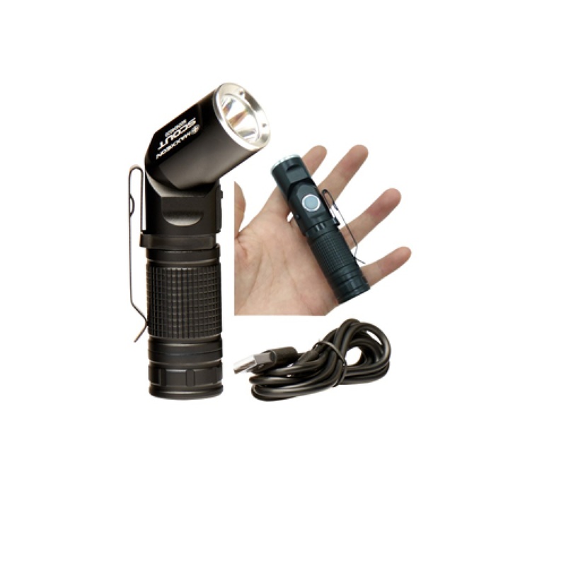 Maxxeon MXN04020 SCOUT Swivel Head Rechargeable Pocket Flashlight