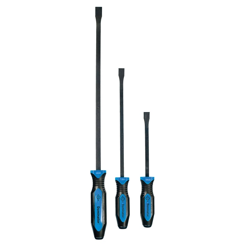 Mayhew 14071BL 3-Piece Blue Dominator Curved Pry Bar Set