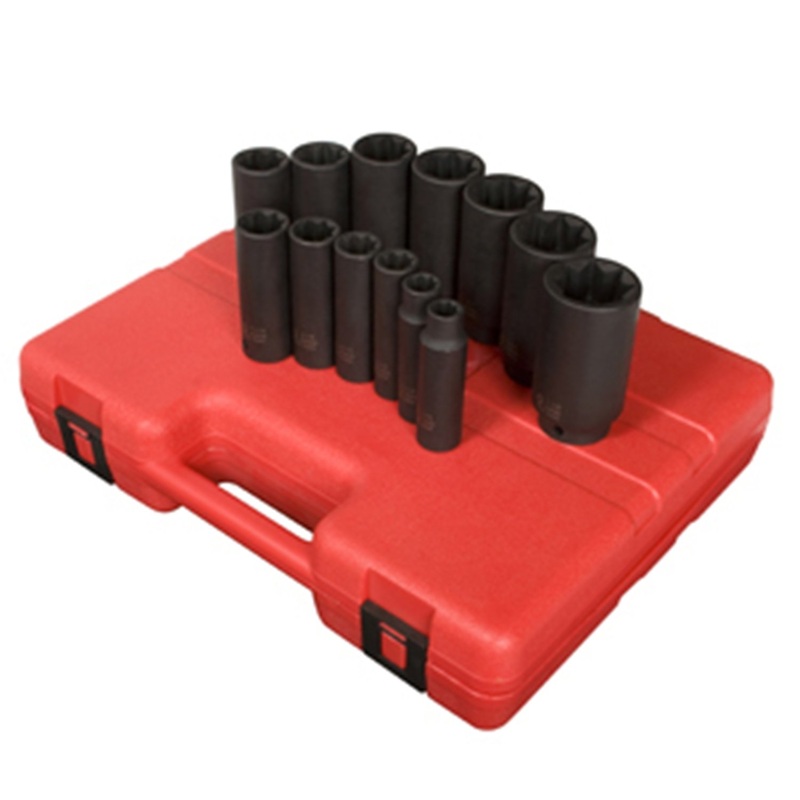 Sunex 2858 13-Piece 8-Point SAE Impact Socket Set 1/2" Drive