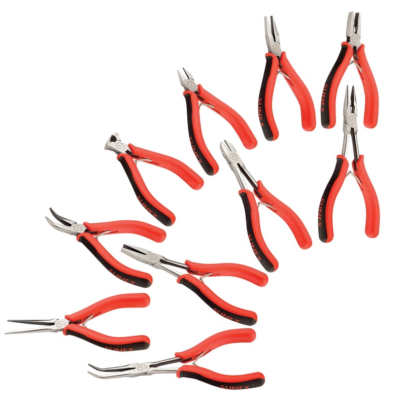 Sunex 3612V 10-Piece Precision Pliers Set