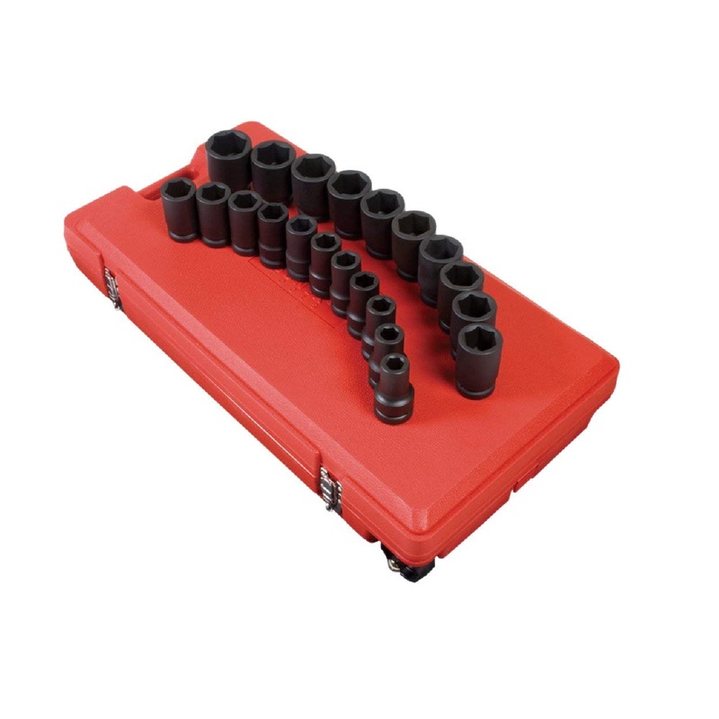 Sunex 5693 1" Drive 21-Piece SAE Deep Impact Socket Set