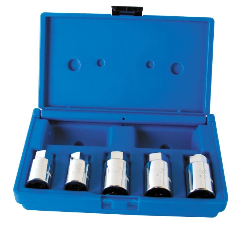 Assenmacher 202  5-Piece Stud Extractor Set 1/4" 5/16" 3/8" 7/16" 1/2"