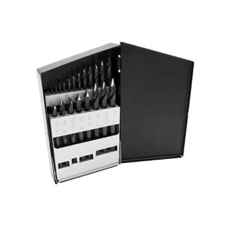 Astro Pneumatic TS21 21-Piece TurboStep HSS Mechanics Length Drill Bit Set