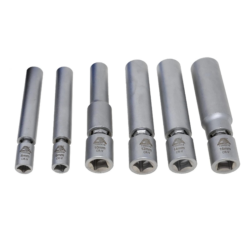 CTA Tools 7392 6-Piece Spark Plug & Glow Plug Socket Set