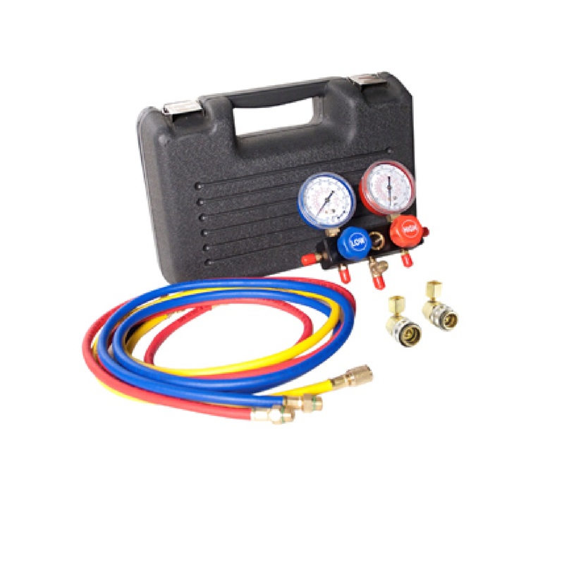 FJC 6760SPC60 R-134A Aluminum Manifold Gauge Set With 60" Hoses In Case