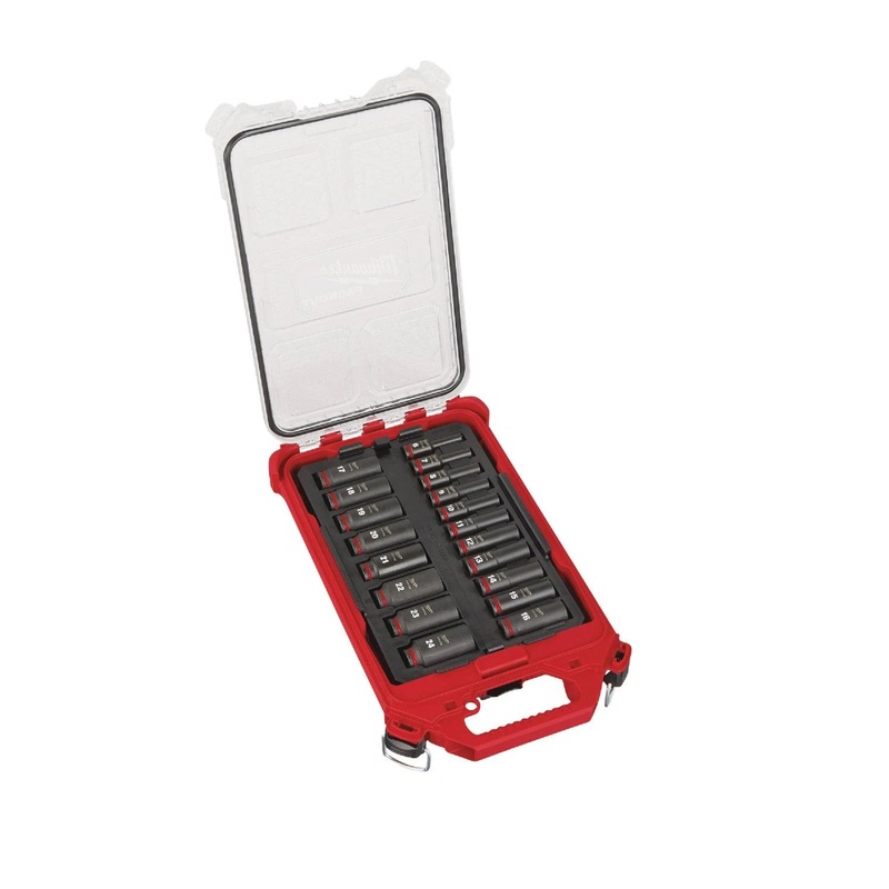 Milwaukee 49-66-6801 3/8" 19-Piece Shockwave Impact Duty Socket Metric Socket Set
