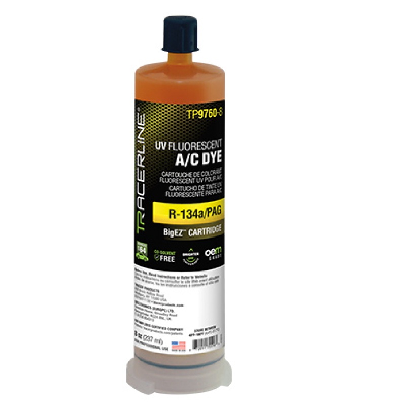 Tracerline BIGEZ TP9760-8 8 oz A/C dye cartridge for R134A/pag