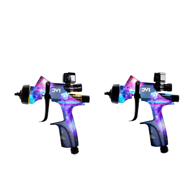 Devilbiss DV1 New School 905922 and 905023 Basecoat & Clearcoat Spray Gun Bundle