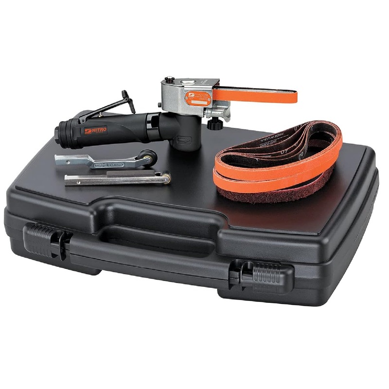 Dynabrade MNF1K Mini-Nitrofile Abrasive Belt Tool Kit with Belts & Contact Arms
