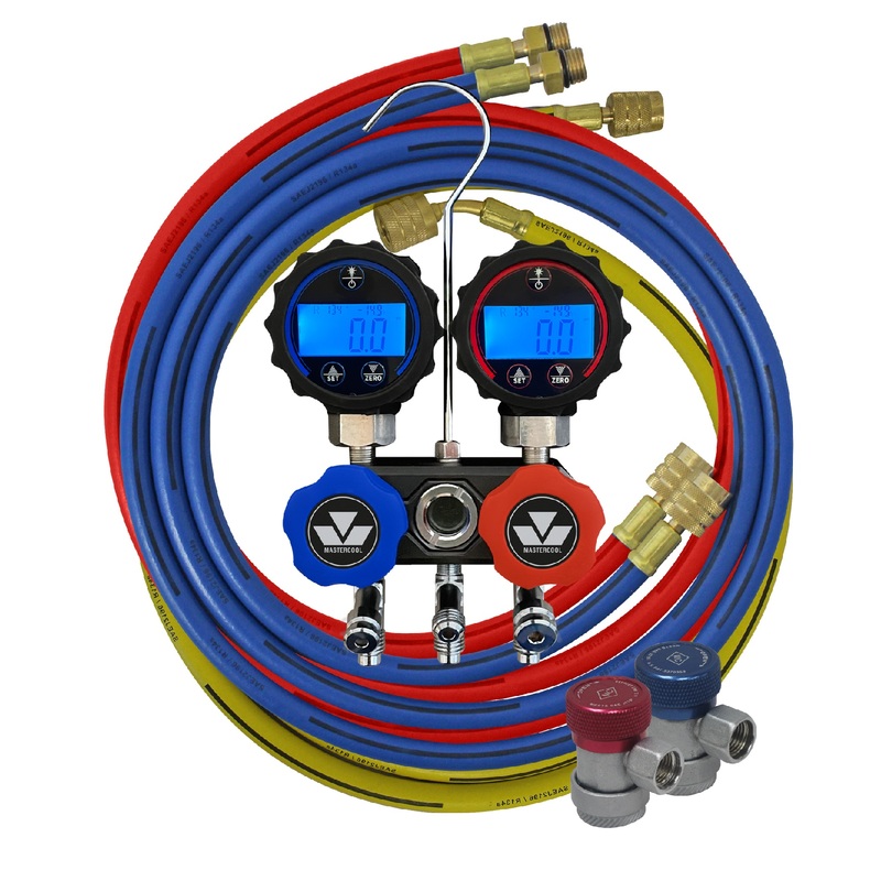 Mastercool 84472 R134A Black Series Digital Manifold