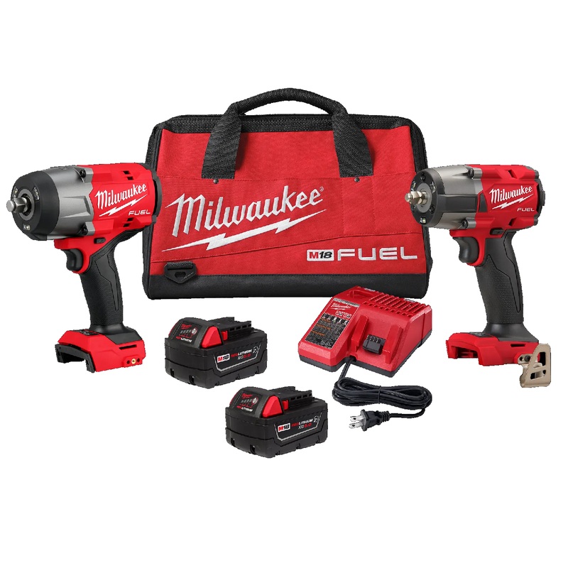 Milwaukee 3010-22 M18 FUEL 1/2" And 3/8" High Torque Automotive Combo Kit