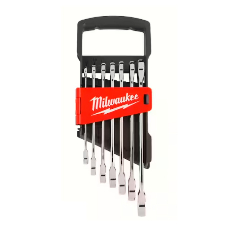 Milwaukee 48-22-9506 7-Piece Metric MAX BITE Ratcheting Wrench Set