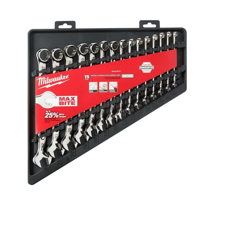 Milwaukee 48-22-9515 15-Piece Metric Combination Wrench Set