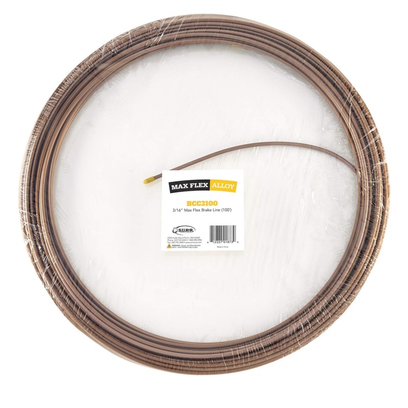 SUR&R BCC3100 3/16" Max Flex Brake Line (100')
