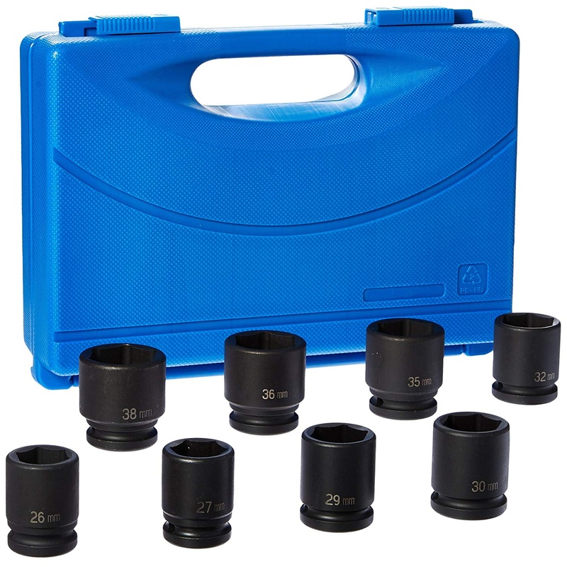 Grey Pneumatic 8134M 3/4" Drive 8 Piece Standard Metric Set