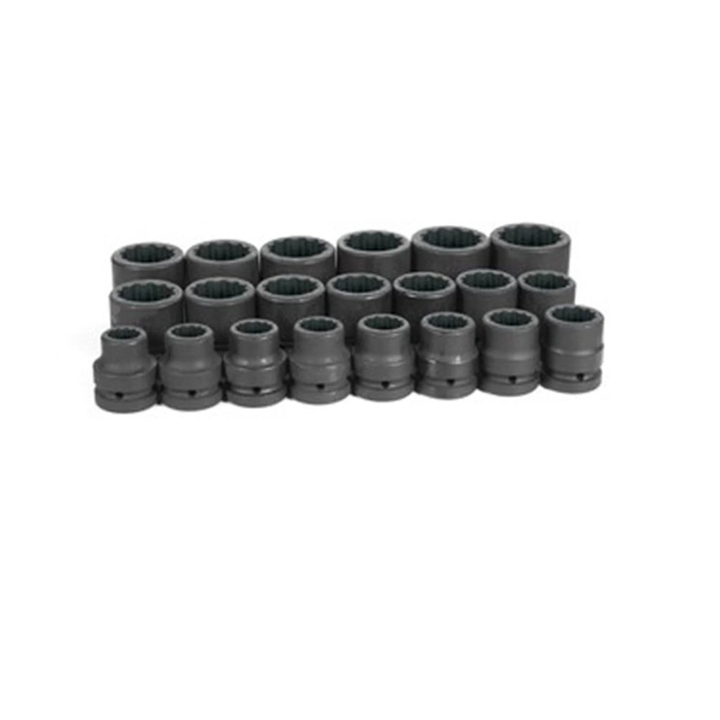 Grey Pneumatic 9121 1" Drive 21-Piece 12 Point Fractional Socket Set 3/4" to 2"