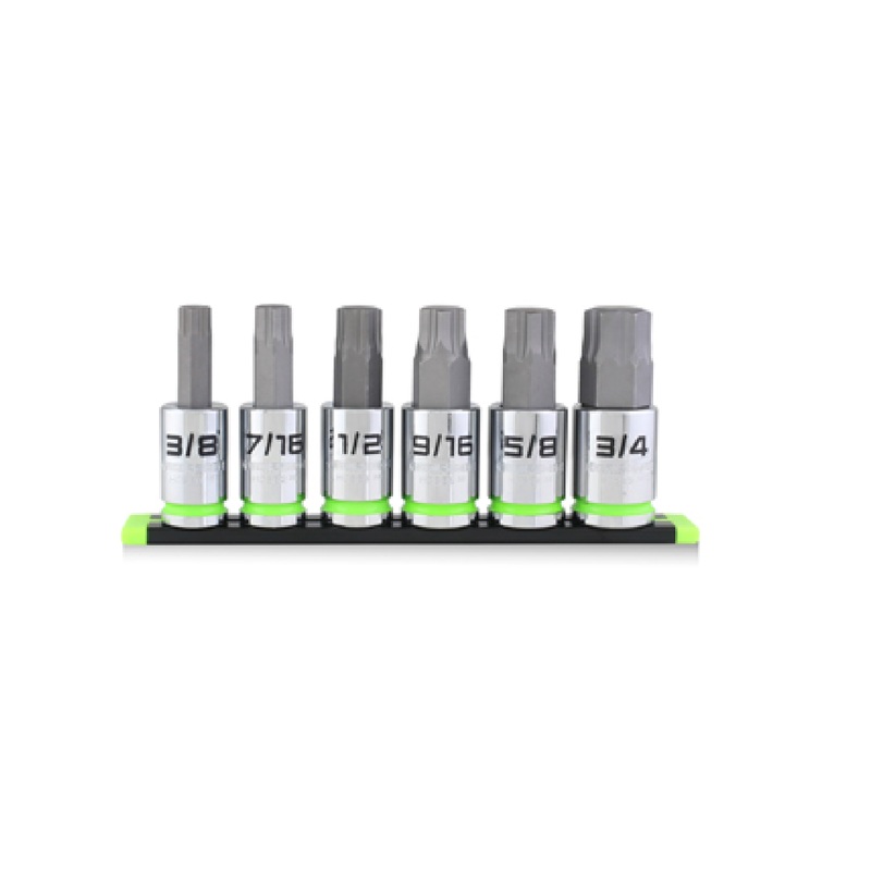 GripEdge GTHCS6S 6-Piece 1/2" Drive SAE RPT Hex Driver Set