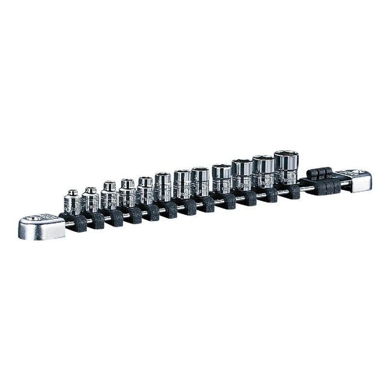 Nepros NTB212A 12-Piece 1/4" Drive 6-Point Metric Standard Socket Set