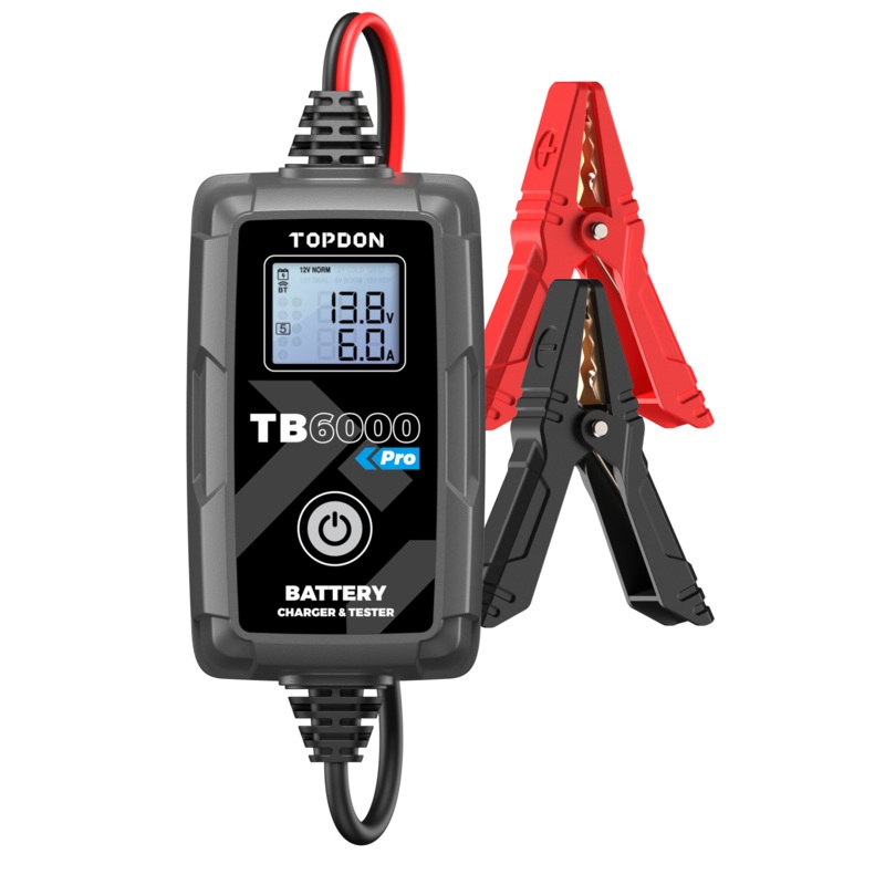 Topdon TB6000 PRO 2-in-1 Battery Charger & Battery Tester