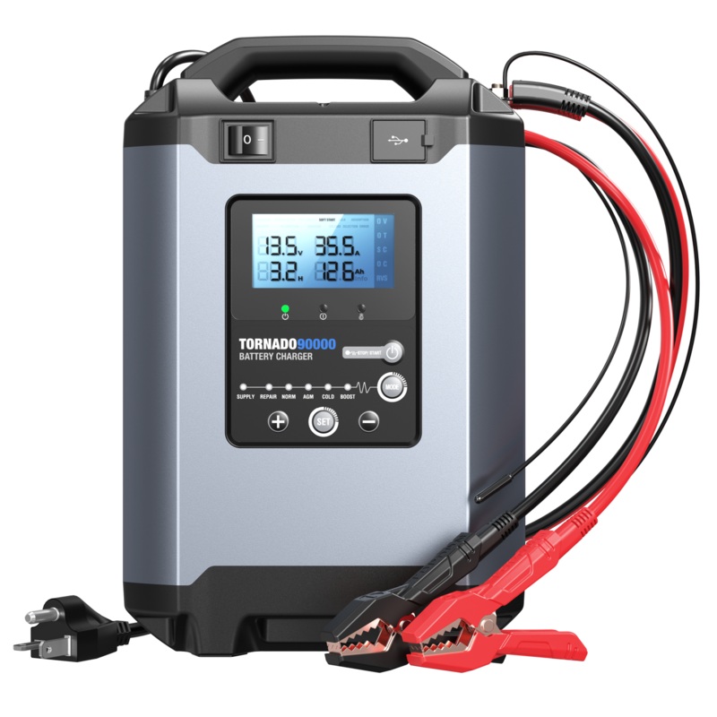 Topdon Tornado90000 90A 12V/24V Stable Power Supply & Smart Charger