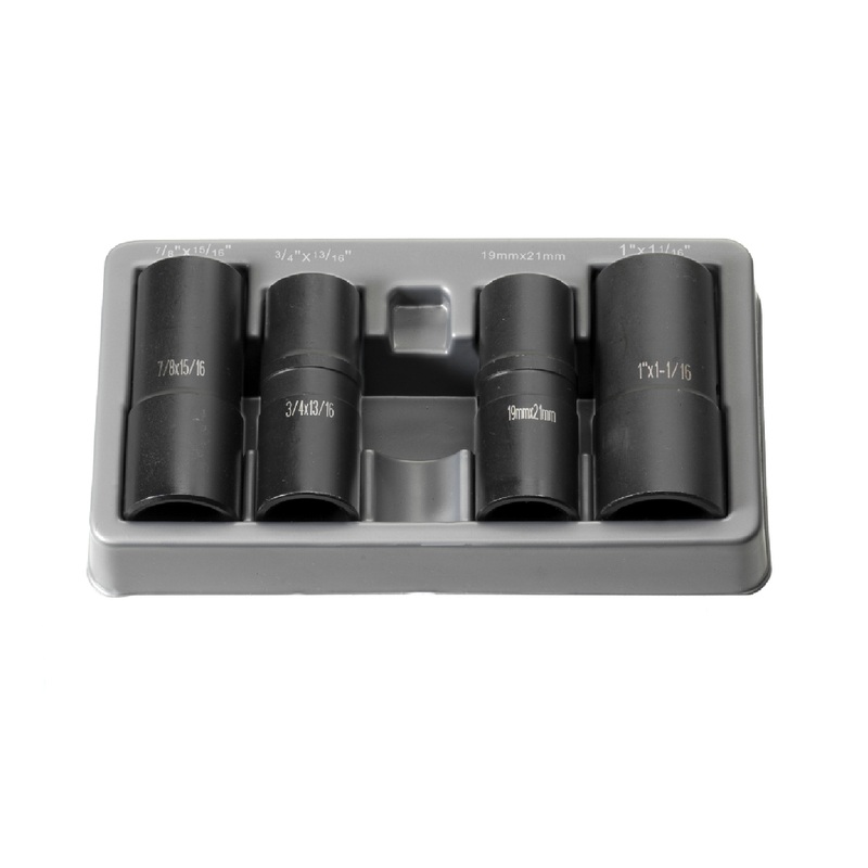 Grey Pneumatic 1504FW 1/2" Drive 4 Piece "Flip" Socket Set