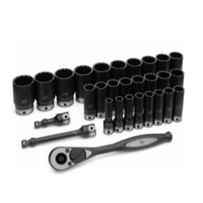 Grey Pneumatic 82229MD 29 Piece 12 Point Metric Deep Duo Socket Set 1/2" Drive