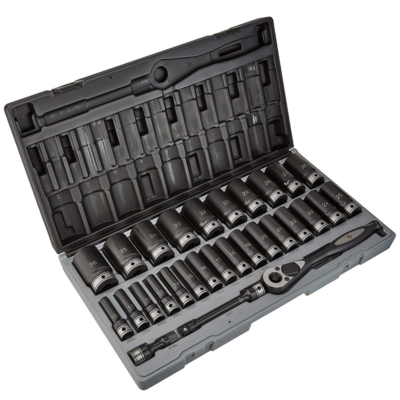 Grey Pneumatic 82629MD 12" Drive 29-Piece 6 Point Metric Deep Duo Socket Set
