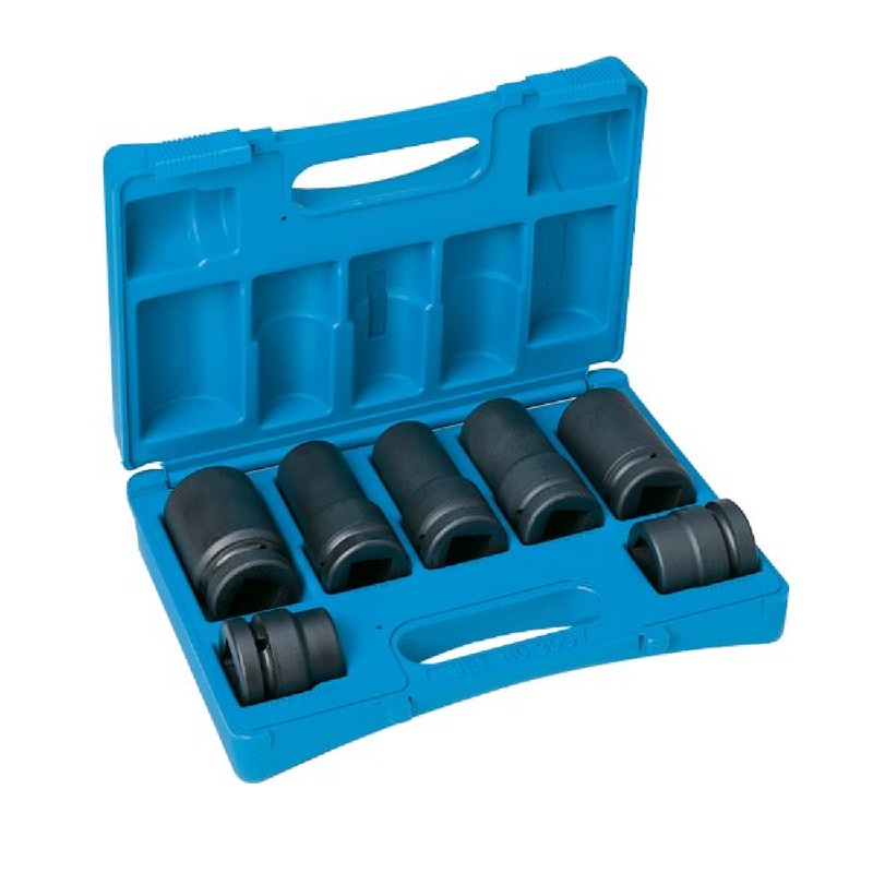 Grey Pneumatic 9007 1" Drive 7-Piece Truck Wheel Impact Socket Set
