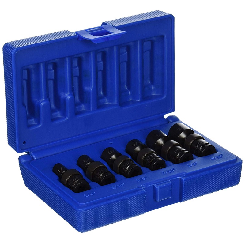 Grey Pneumatic 9706U 6-Piece 1/4" SAE Surface Drive 6 Piece Standard Universal Set