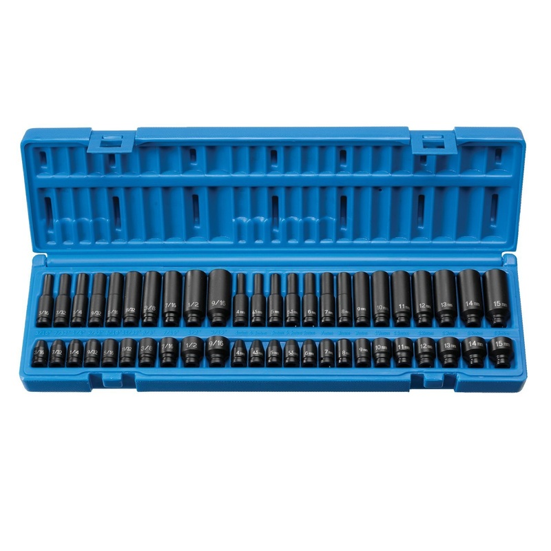 Grey Pneumatic 9748 1/4" Drive 48-Piece Standard/Deep SAE/Metric Master Socket Set