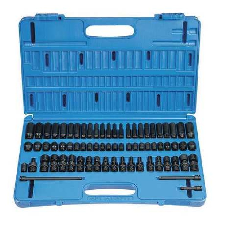 Grey Pneumatic 9772 1/4" Surface Drive 72-Piece SAE/Metric Impact Socket Set