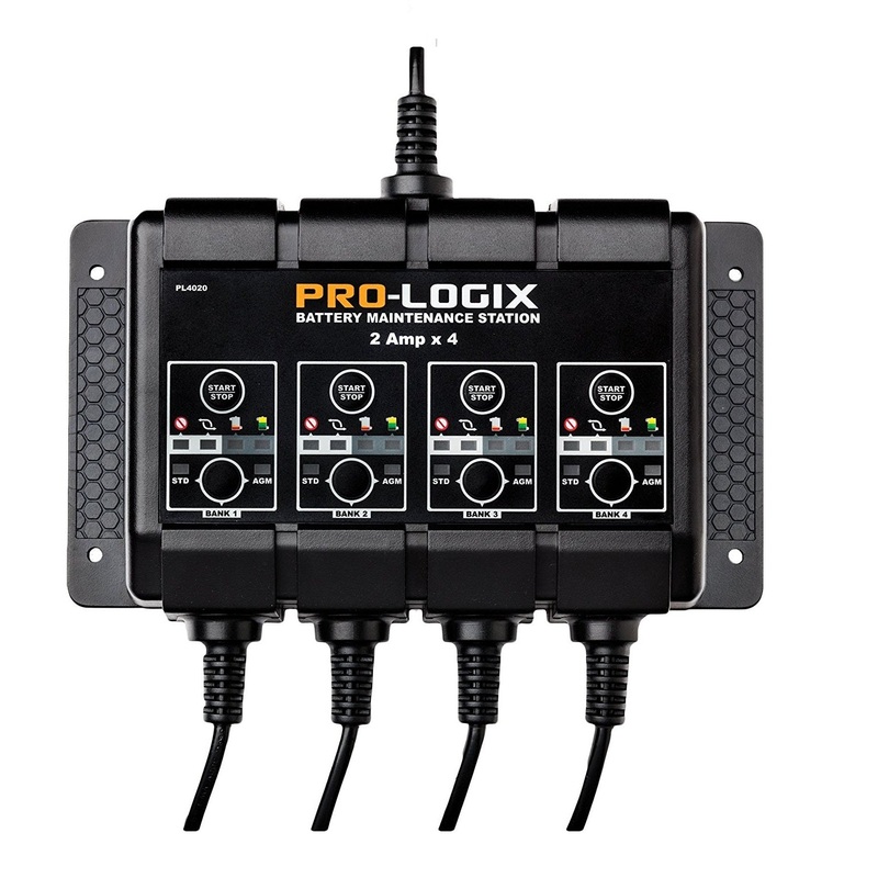 Clore Automotive PL4020 SOLAR Pro-Logix 4-Bank Battery Maintenance Station