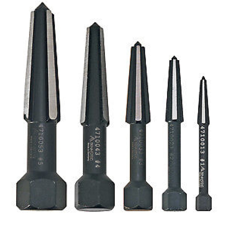 Knipex 9R4719043 5-Piece Double Edge Bolt and Screw Extractor Set