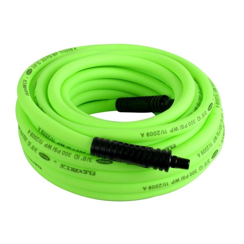 Legacy HFZ38100YW2 Flexzilla 3/8" x 100' ZillaGreen Air Hose - 1/4" MNPT