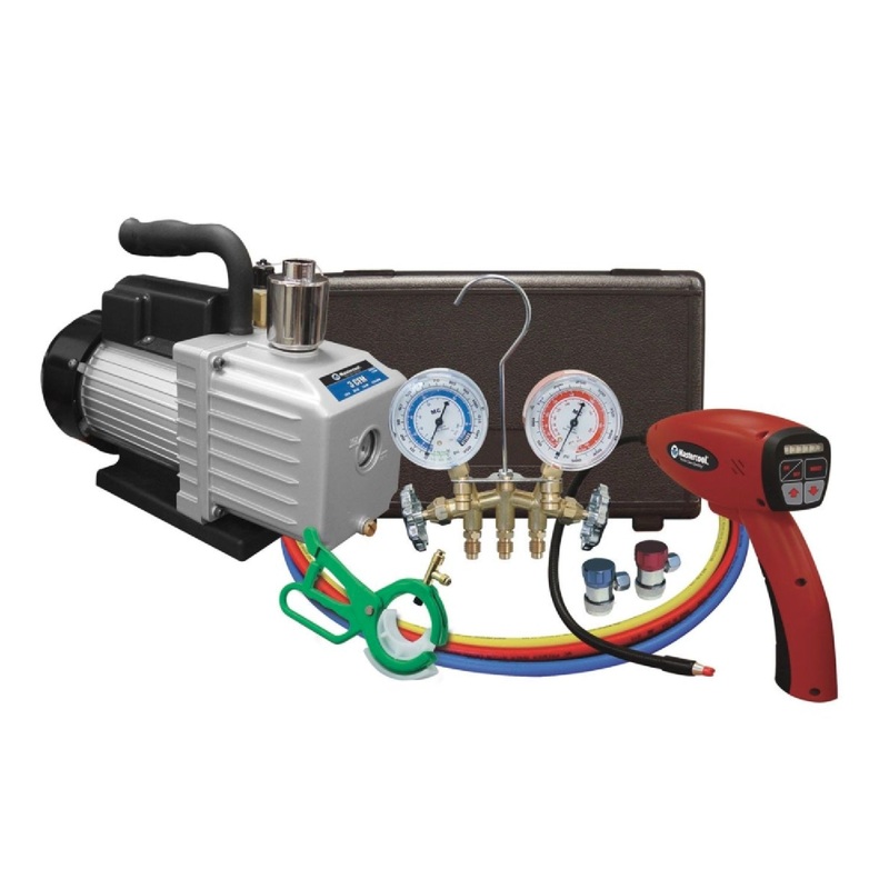 MasterCool 90062-B-KIT Technician's Shop Value Pack with 3-CFM Vacuum Pump & Leak Detector