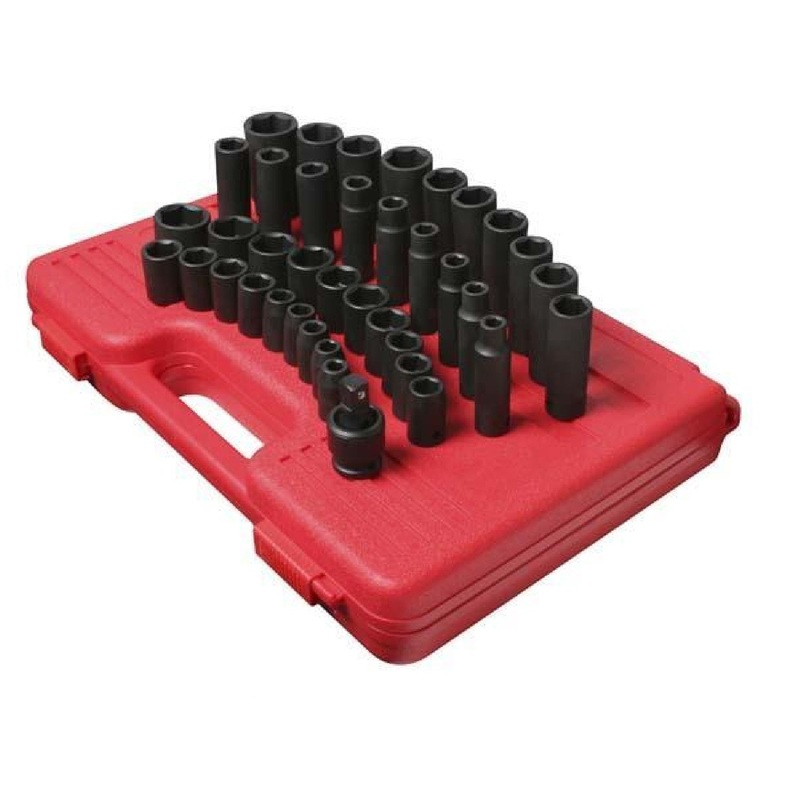 Sunex 2669 1/2" Drive Metric Impact Socket Set - 39 Pieces