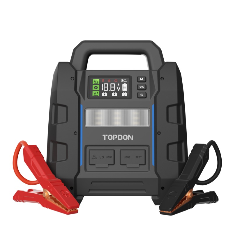Topdon V4500PLUS 2-in-1 4500 Peak Amp Jump Starter & Battery/System Tester