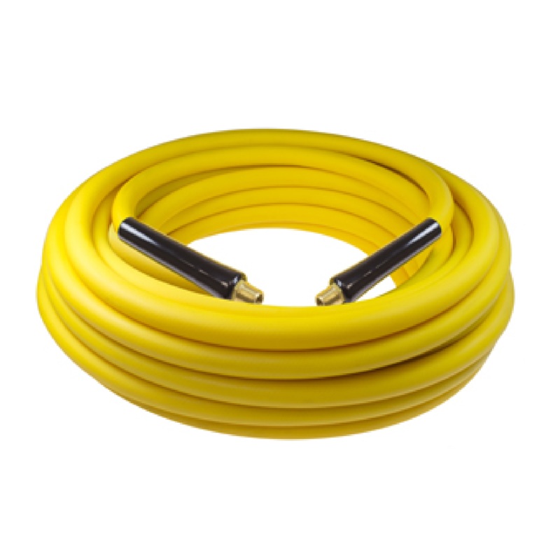 CoilHose Pneumatics B60504Y 50' Yellow Belly Air Hose - 3/8" ID - 1/4" MPT