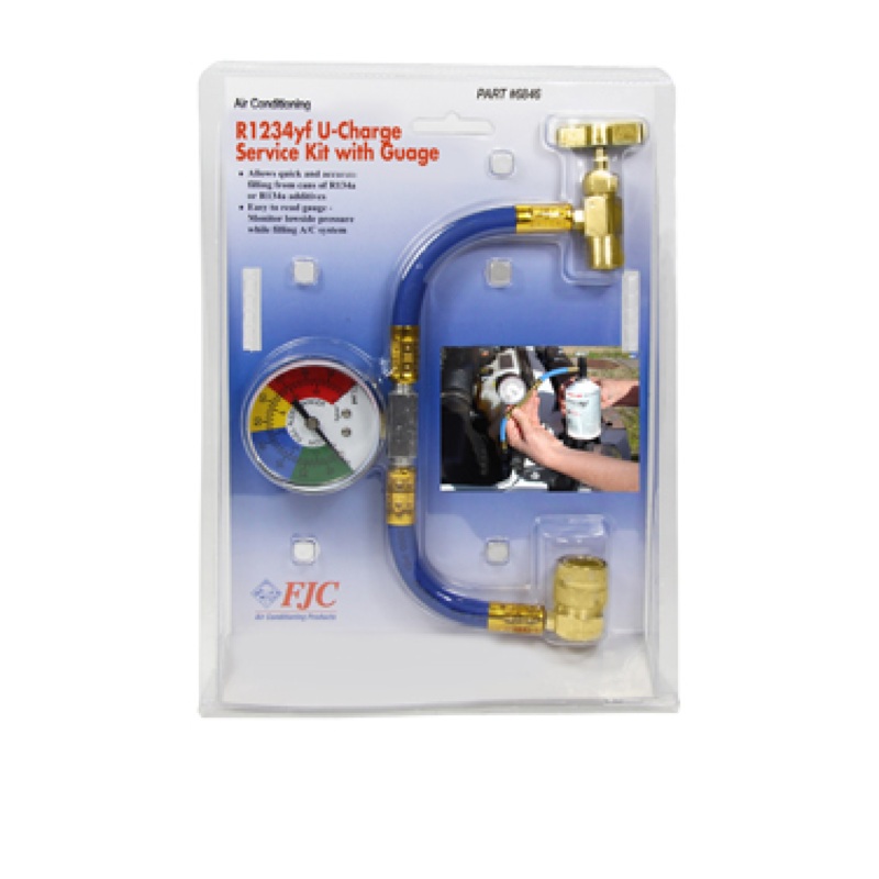 FJC 6846 R1234YF U Charge Hose with Gauge