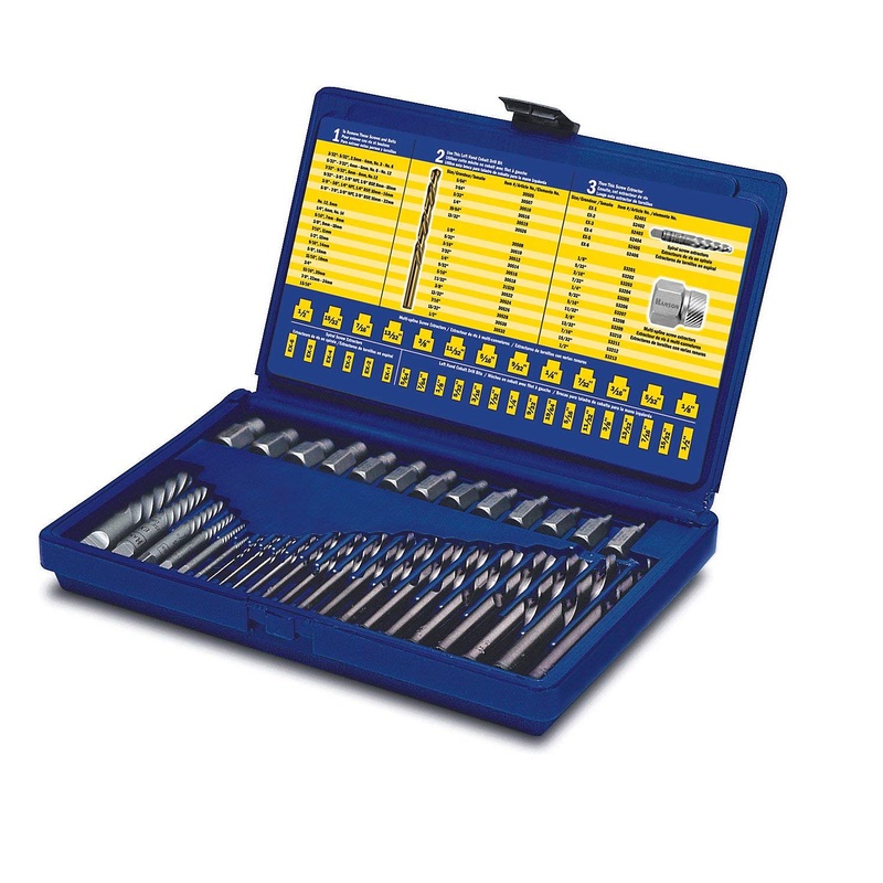 IRWIN 11135 35-Piece Master Screw Extractor Set with Cobalt Bits