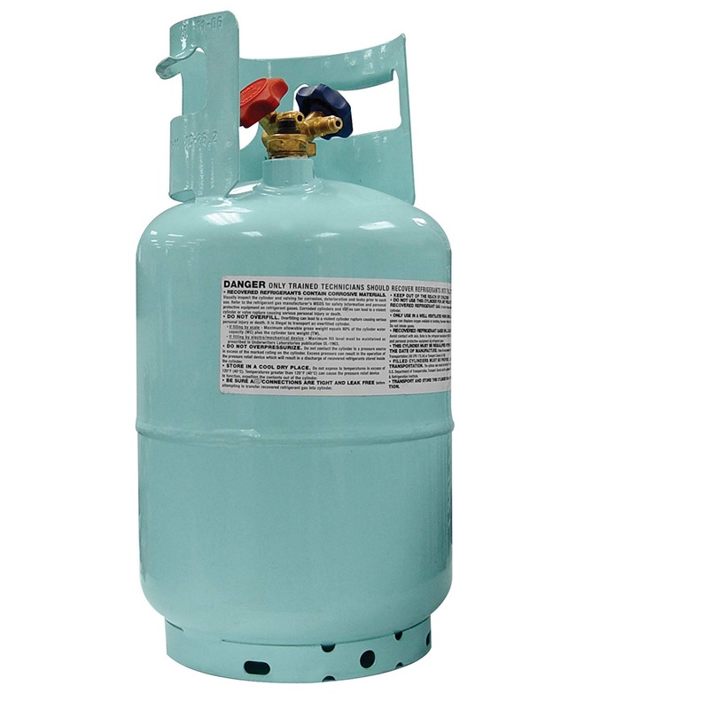 Mastercool 67010 30 Lbs R134A Recovery Tank with Float Turn Off Switch