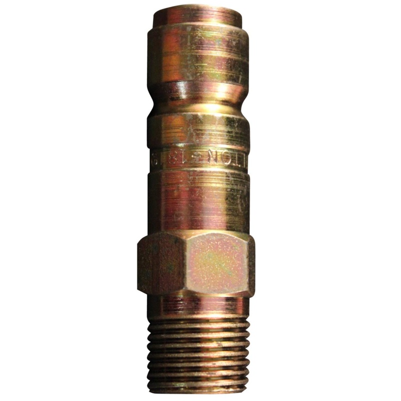 Milton 1819 1/2" X 3/8" Male NPT G Style Air Nipple
