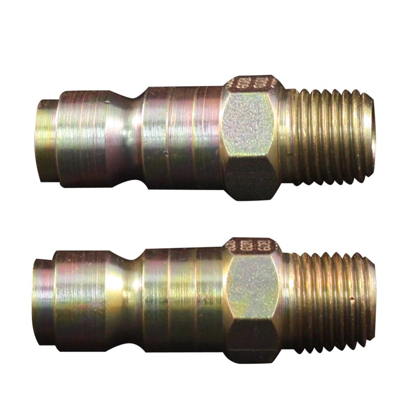Milton S-1809 3/8" X 1/4" Male NPT P Style Air Nipple (2 Pack)
