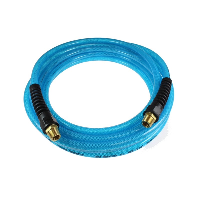 Coilhose Pneumatics PFE60254T 25' Blue Flexeel Hose - 1/4" MPT x 3/8" ID