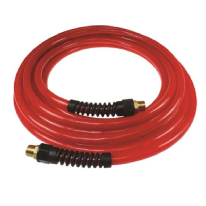 Coilhose Pneumatics PFE60354TR 35' Red Flexeel Hose - 1/4" MPT x 3/8" ID